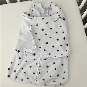 Halo Newborn Fleece White Sleep Sack with Stars